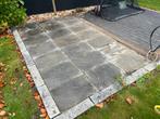 Natuursteen leisteen tegels 55x40x2,5 cm, Tuin en Terras, Ophalen, Gebruikt, Terrastegels, Natuursteen