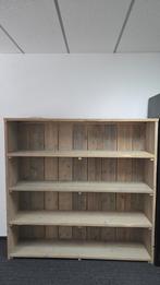 Vurenhouten Kast met Planken, Ophalen, Met plank(en), Gebruikt, 100 tot 150 cm
