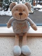 Beer merk Teddykompaniet zacht licht blauw /grijs velours, Ophalen of Verzenden, Zo goed als nieuw, Beer