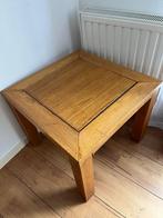 Houten bijzettafel - vierkant, Gebruikt, Vierkant, 55 tot 75 cm, Teak hout