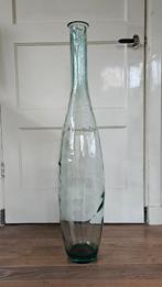 Mooie lange decoratieve glazen vaas, Ophalen, 75 cm of meer, Groen, Glas