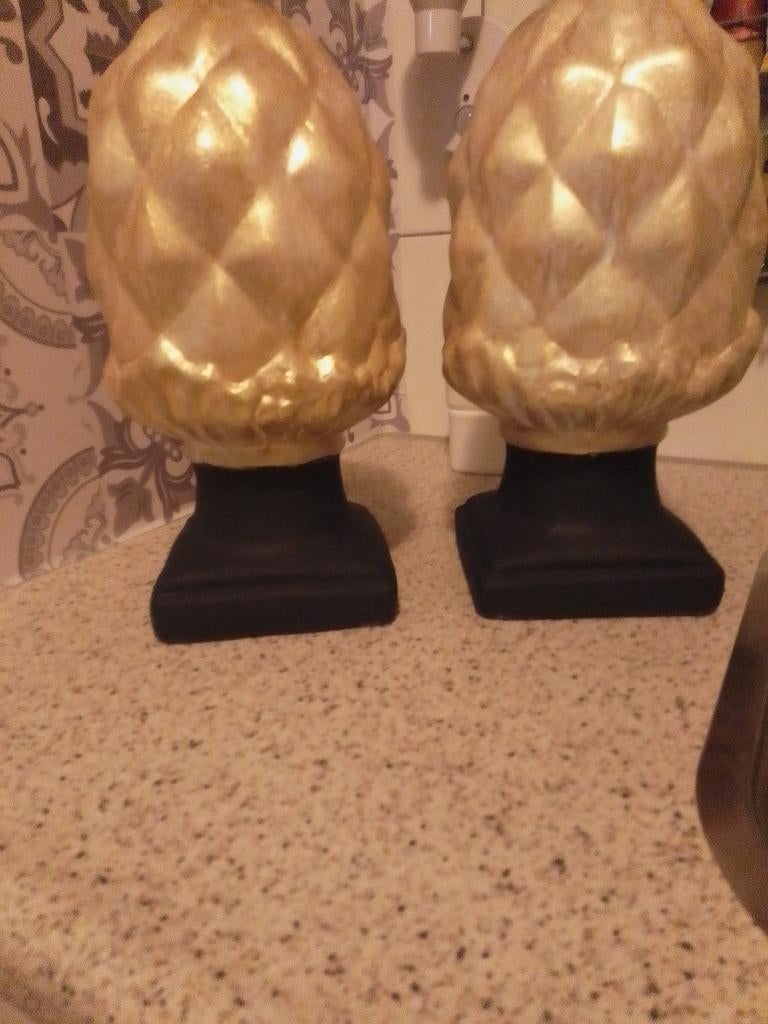 Betonnen Denneappels - Set van 2, Ophalen of Verzenden, Gebruikt