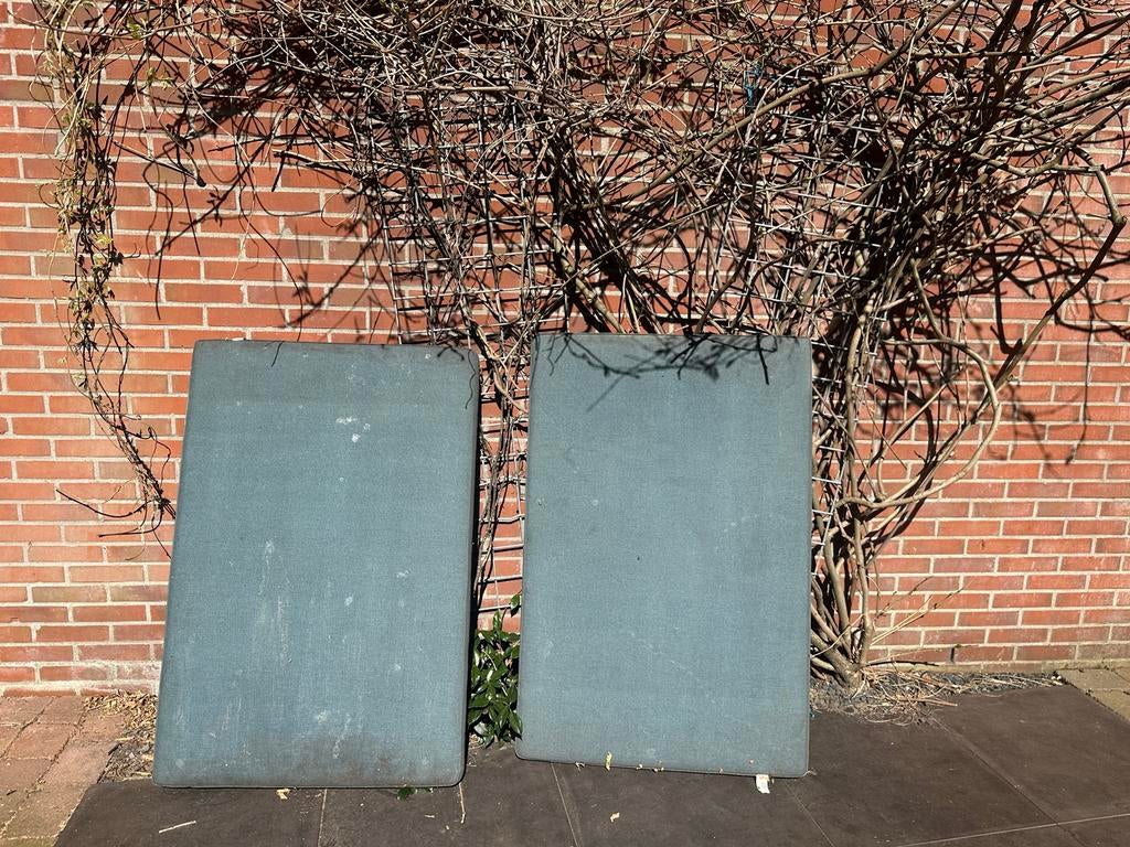 Gratis palletkussens (2 stuks) - afneembare hoes, Ophalen, Gebruikt, Blauw, Rechthoekig
