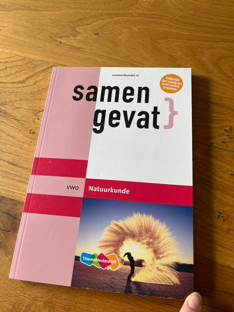 Examenbundel Samengevat Natuurkunde VWO - ThiemoMeulenhoff, Ophalen of Verzenden, Beta, Zo goed als nieuw, Overige niveaus