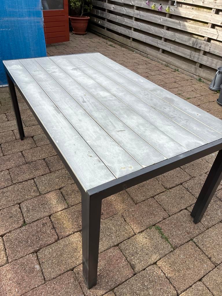 Tuintafel, Tuin en Terras, Tuintafels, Ophalen, Gebruikt, Rechthoekig, Metaal