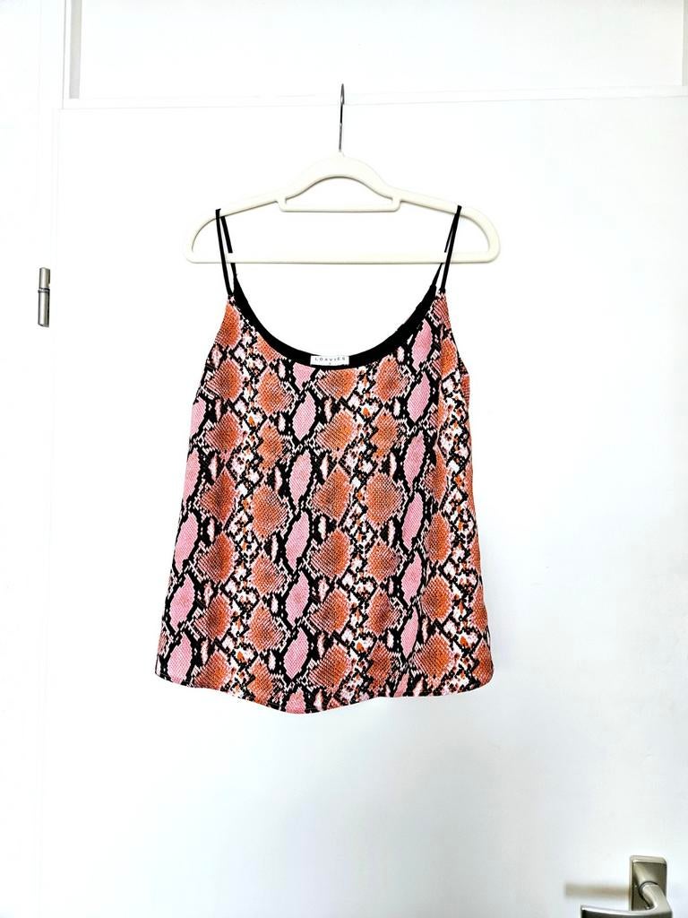 Top slangenprint Loavies, Ophalen of Verzenden, Roze, Loavies, Zo goed als nieuw