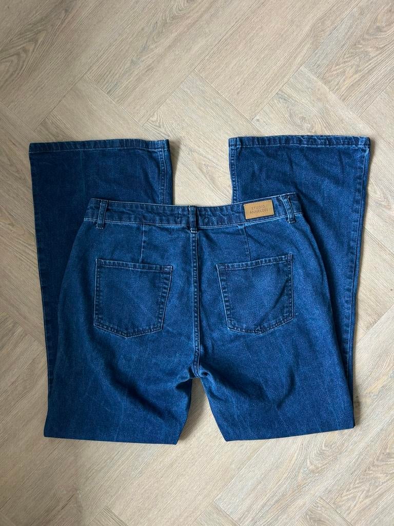 Studio Anneloes donkerblauwe flared jeans maat M, Maat 38/40 (M), Blauw, Ophalen of Verzenden, Zo goed als nieuw
