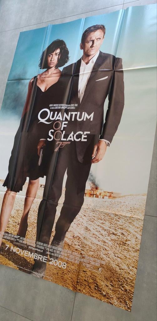 James Bond Quantum Of Solace poster - 200x140cm, Verzamelen, Ophalen of Verzenden