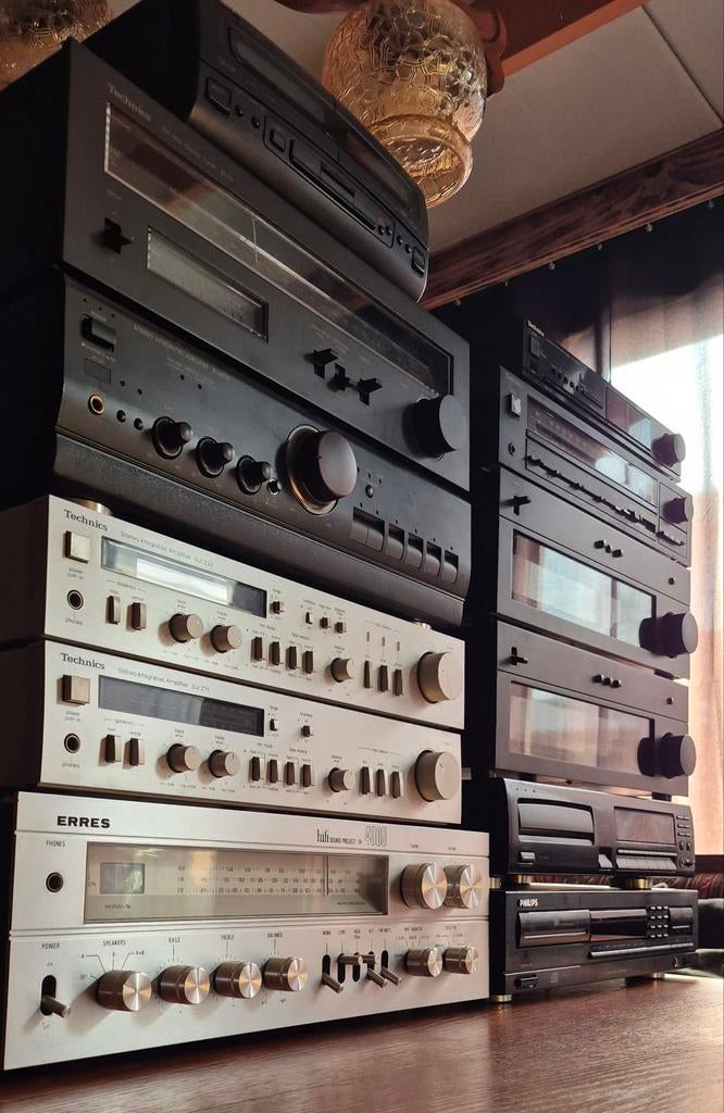 Vintage audio stereo Technics Philips Pioneer, Audio, Tv en Foto, Stereo-sets, Gebruikt, Tuner of Radio, Losse componenten, Ophalen