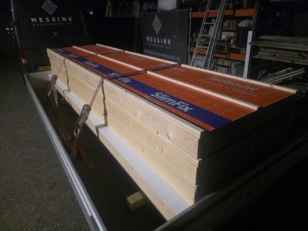 4x IsoBouw SlimFix XT dakplaten 4000x1020mm ( COMPLEET ), Dakisolatie, 12 cm of meer, Nieuw, Ophalen of Verzenden