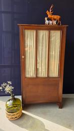 Vintage Vitrinekastje H148 B78 D42 boekenkast, kast, kastje, Ophalen, Glas, 100 tot 150 cm, Vintage, Klassiek
