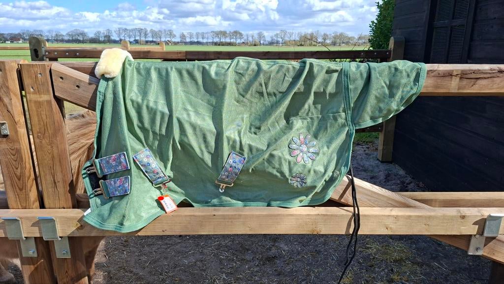 Vliegendeken EJ les fleurs Shetlander NIEUW, Shetlander/Mini, Kruissingels, Vliegendeken, Nieuw