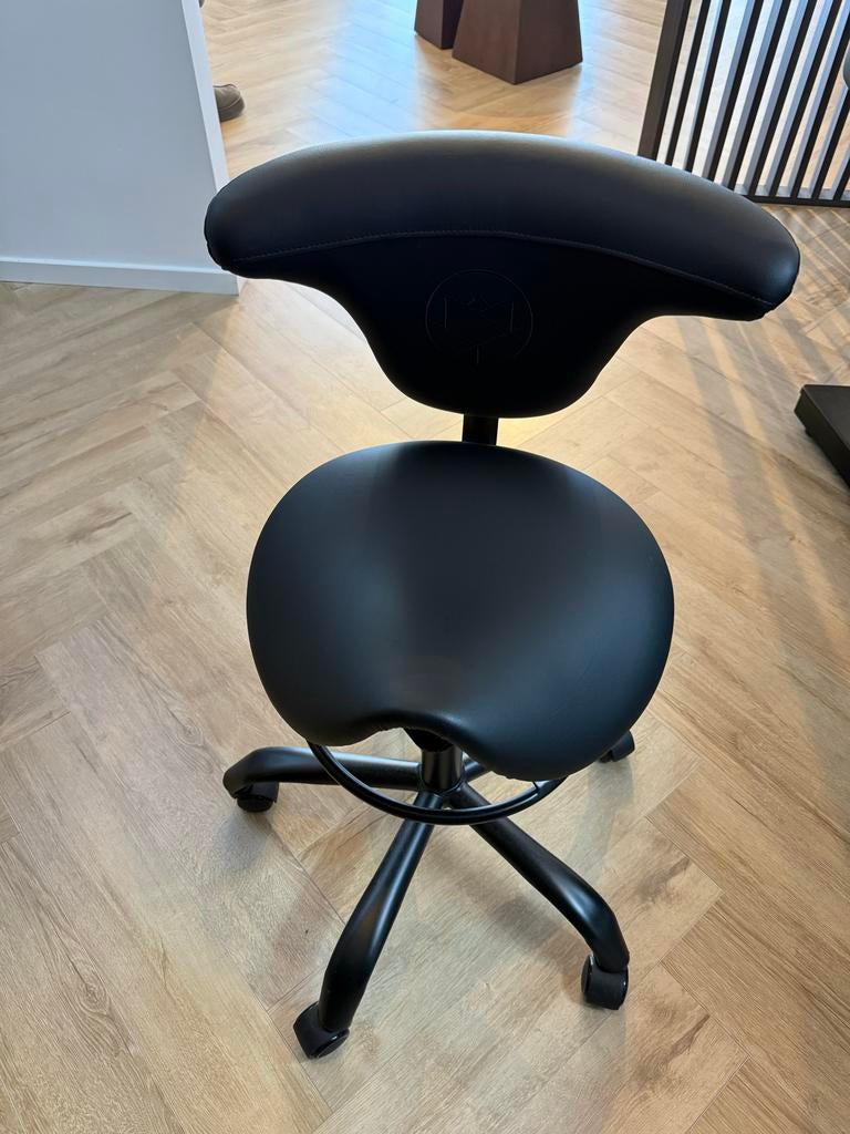 Tabouret perfect eyelash stoel met bed en lamp, Kunststof, Zwart, Ophalen of Verzenden, Zo goed als nieuw