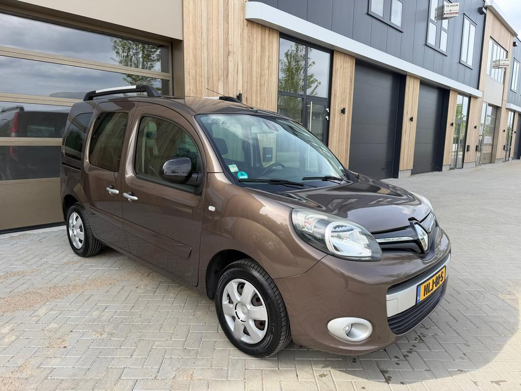 Renault Kangoo Family 1.6-16V Privilège Automaat|5drs|Clima, Auto's, Renault, Gebruikt, 1295 kg, 4 cilinders, Bruin