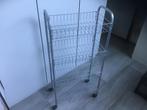 Verrijdbaar rek , 4 bakjes, kleur grijs aluminium, Ophalen, Nieuw