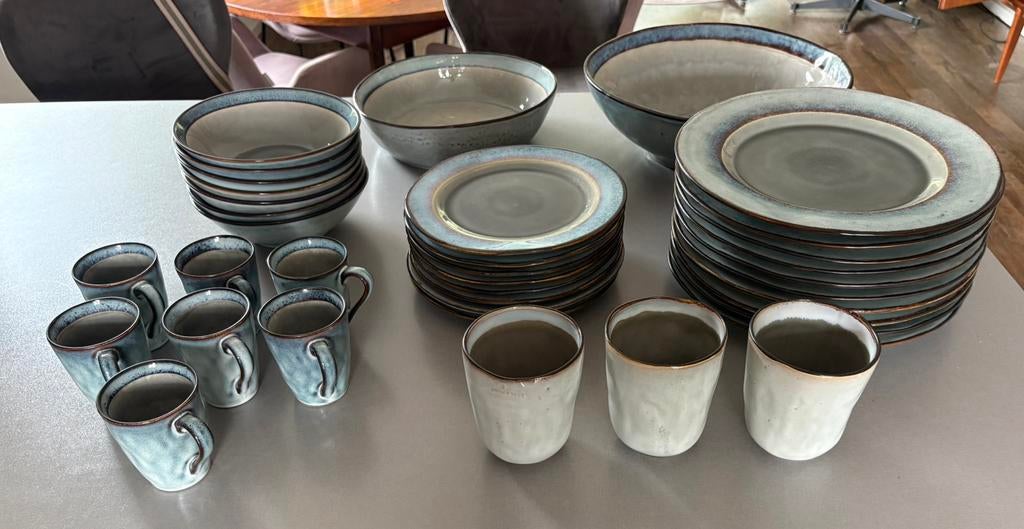 Prachtig compleet riverdale servies., Huis en Inrichting, Keuken | Servies, Ophalen, Zo goed als nieuw, Overige stijlen, Kop(pen) en/of Schotel(s)