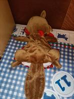 Meneer Bever handpop van Fabeltjeskrant 27 cm groot, Ophalen of Verzenden, Zo goed als nieuw, Overige typen