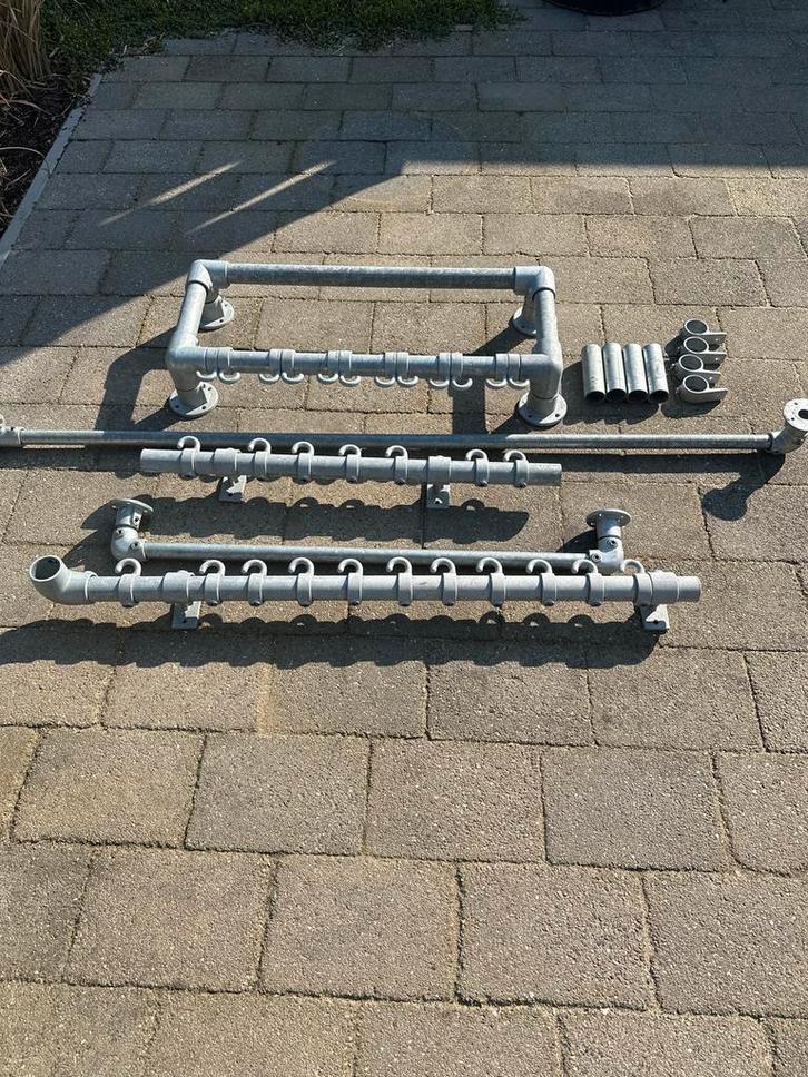 Steigerbuizen / koppelstukken voor kapstok / gordijnrails, Huis en Inrichting, Woonaccessoires | Kapstokken, Gebruikt, Overige typen