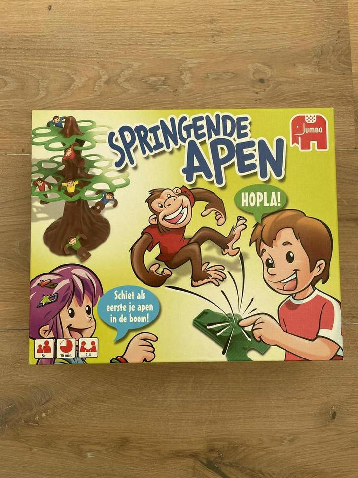 Springende apen spel - z.g.a.n., Hobby en Vrije tijd, Gezelschapsspellen | Bordspellen, Zo goed als nieuw, Ophalen of Verzenden