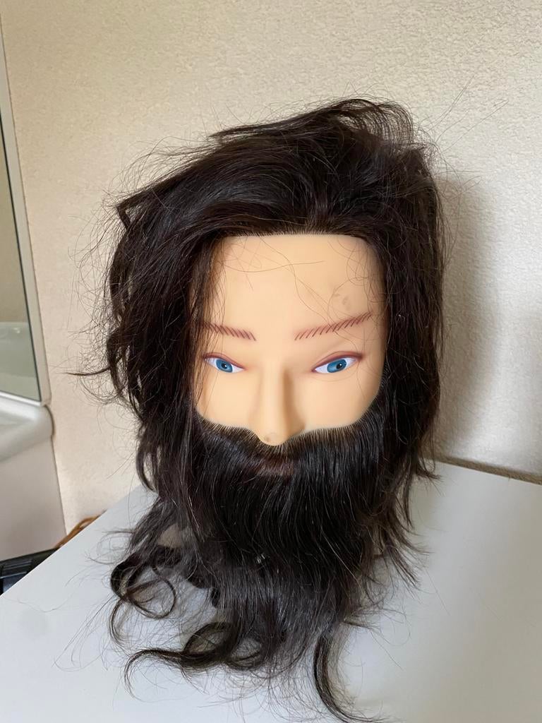 Heren kappershoofd met baard, Sieraden, Tassen en Uiterlijk, Uiterlijk | Haarverzorging, Ophalen of Verzenden, Zo goed als nieuw