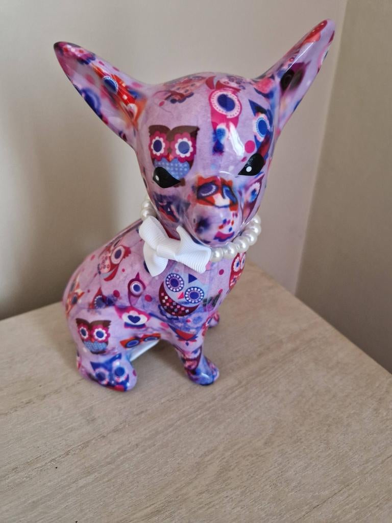 Pomme Pidou Chihuahua, Verzamelen, Spaarpotten, Ophalen of Verzenden, Nieuw, Steen, Aardewerk of Keramiek, Dier