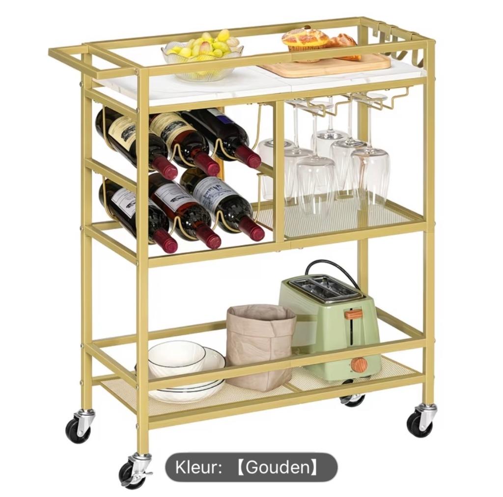 Keuken Bar trolley drank kar nieuw in doos, Ophalen of Verzenden, Nieuw