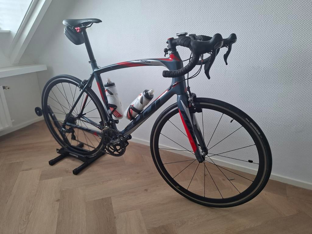 Fuji granfondo met Shimano Ultegra afmontage, Carbon, Zo goed als nieuw, 15 tot 20 versnellingen, 57 tot 61 cm