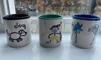 3x nieuwe Keramieke Mokken JUST MUGS - 9 cm, Huis en Inrichting, Keuken | Servies, Ophalen of Verzenden, Zo goed als nieuw, Overige stijlen