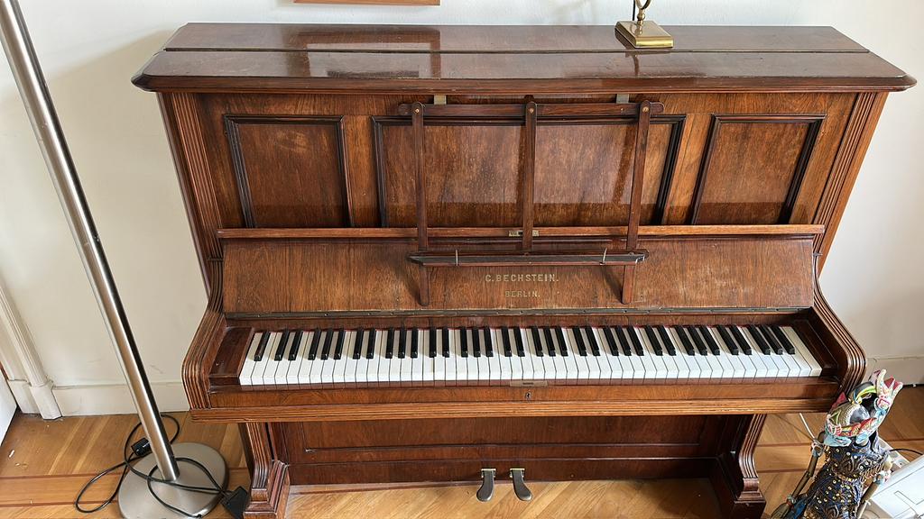 C. Bechstein Berlin Piano (antiek), Ophalen, Gebruikt, Bruin, Piano