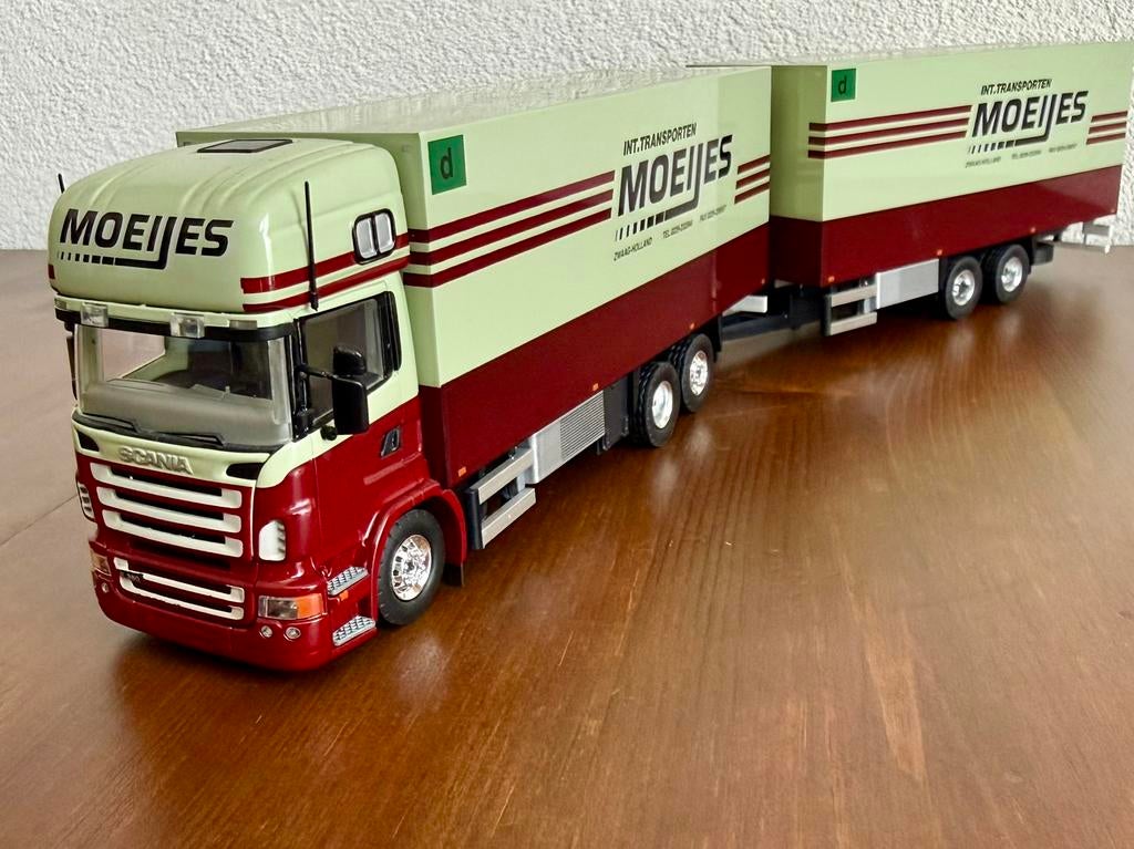 Tekno Moeijes Scania R380 TOPSLEEPER wipkar (originele doos), Hobby en Vrije tijd, Modelauto's | 1:50, Ophalen of Verzenden, Zo goed als nieuw