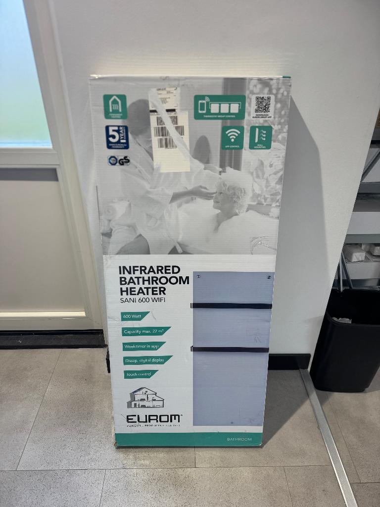 Eurom Sani 600 Wifi Infrarood Heater, 500 tot 800 watt, Hoog rendement (Hr), Eurom, Overige typen