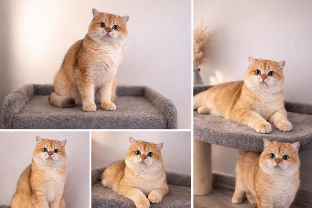 🐾 Britse Korthaar dekkater-Black Golden Shaded met stamboom, 3 tot 5 jaar