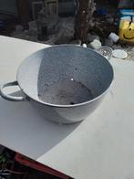 14894) mooie grote geemailleerde  gewolkte pan /Ketel, Antiek en Kunst, Antiek | Emaille, Ophalen of Verzenden