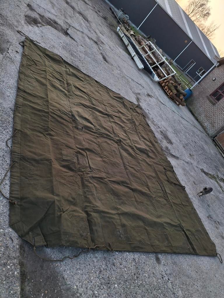 Canvas Laadbak zeil, Verzamelen, Militaria | Algemeen, Ophalen, Landmacht, Nederland