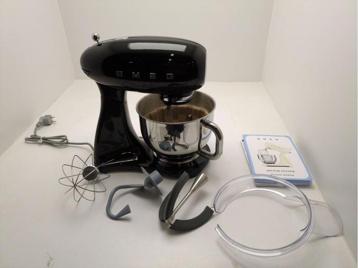 SMEG SMF03BLEU keukenmachine zwart - Retourdeal, Witgoed en Apparatuur, Keukenmixers, Zo goed als nieuw, 4 liter of meer, 3 snelheden of meer