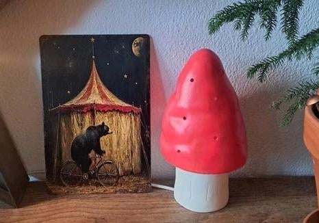 Restro reclame bord metaal circus beer vintage, Hobby en Vrije tijd, Feestartikelen, Nieuw, Versiering, Ophalen of Verzenden