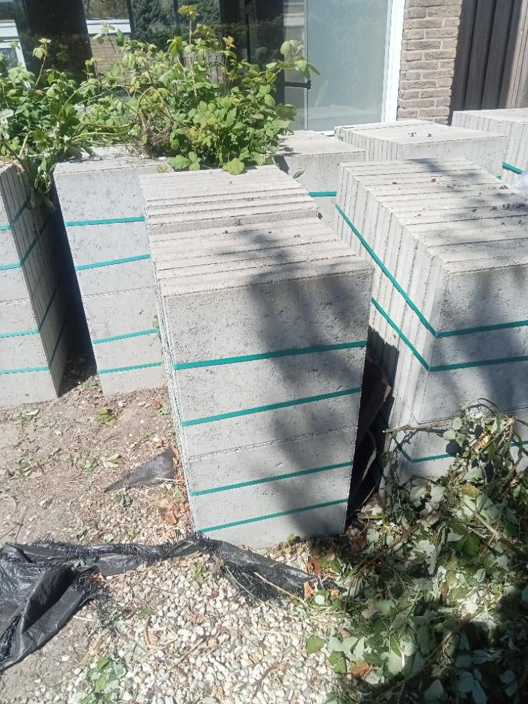 Tuin tegels GRATIS, Ophalen, Nieuw, Beton, Terrastegels