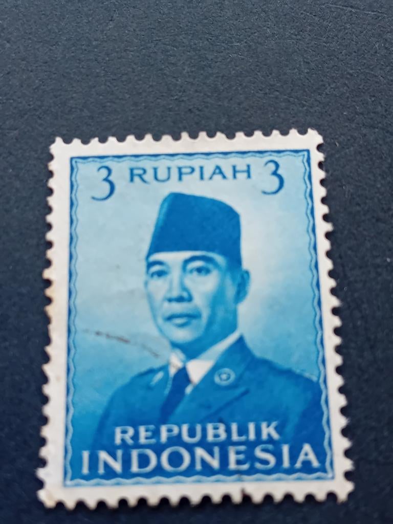 Postzegel Indonesië 3 Rupiah, Ophalen of Verzenden