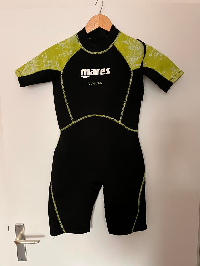 Mares Manta 2,2mm Shorty Wetsuit Junior maat 0, Ophalen of Verzenden, Zo goed als nieuw, Kind, Wetsuit