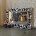 Barok Spiegel - zilver - 100 x 70 cm -TTM Wonen, TTM Wonen, Meubels – (Perzische) Tapijten en Woonaccessoires, Nieuw, Ophalen of Verzenden