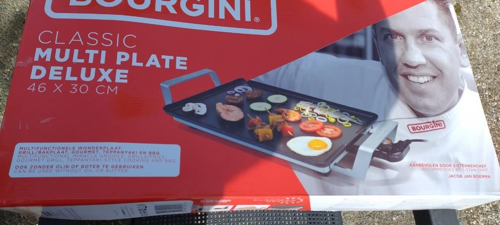 Nieuw! Bourgini Classic Multi Plate Deluxe 46 x 30 cm, Witgoed en Apparatuur, Gourmetstellen, Ophalen, Nieuw, 4 t/m 7 personen