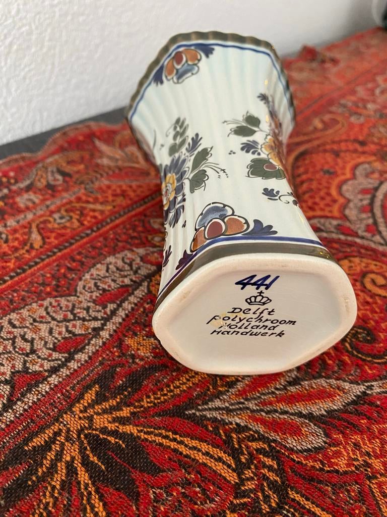 Delfts Polychroom Handwerk Vaas - Holland, Ophalen
