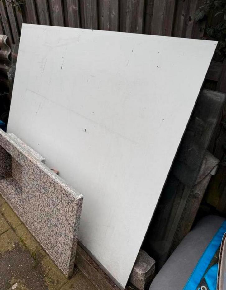 Trespa plaat. 179,5cm lang en 139cm breed, Doe-het-zelf en Verbouw, Platen en Panelen, Gebruikt, HPL, Ophalen