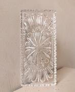 Vintage glazen serveer schaal, Ophalen of Verzenden