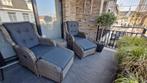 2x Mondial Living Relaxstoel met voetenbank en tafeltje, Tuin en Terras, Ophalen, Gebruikt, Wicker