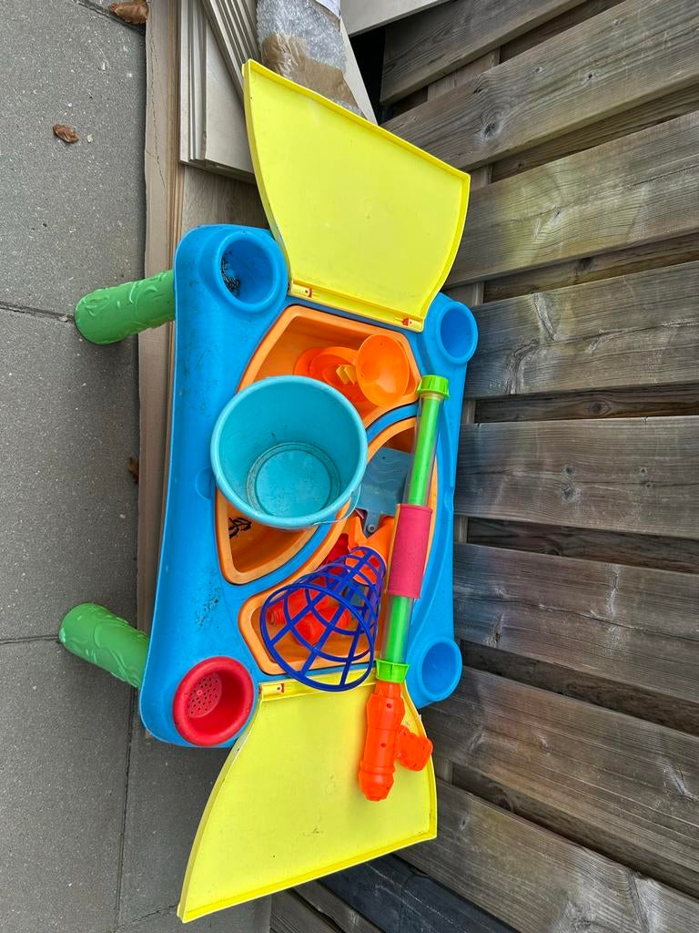 Zand- en watertafel met accessoires, Ophalen, Gebruikt