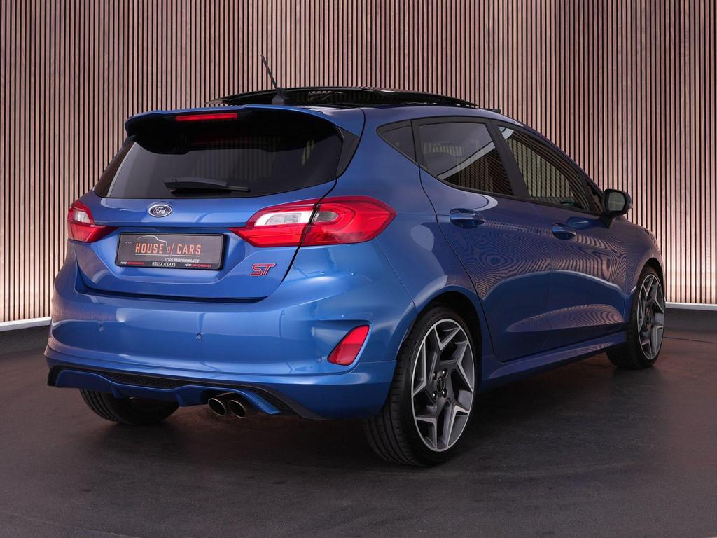 Ford Fiesta 1.5 ST |panoramadak|B&O|Apple Carplay|winterpack, Auto's, Ford, 1188 kg, Blauw, Leder en Stof, Bedrijf
