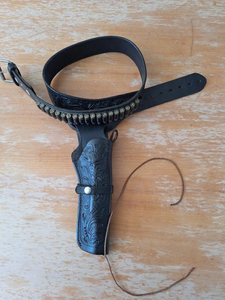 Zwart Western Revolver Holster, Ophalen of Verzenden, Overige soorten, Nederland, Overige typen