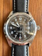 Hamilton khaki field automatisch, Ophalen, Zo goed als nieuw, Leer, Overige merken
