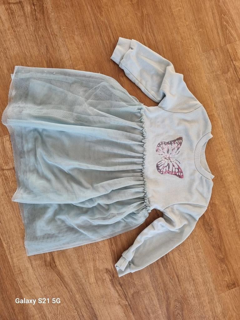 Vlinder jurkje, Kinderen en Baby's, Kinderkleding | Maat 98, Ophalen, Gebruikt, Meisje, Jurk of Rok